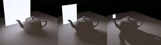 Light, teapot and shadow